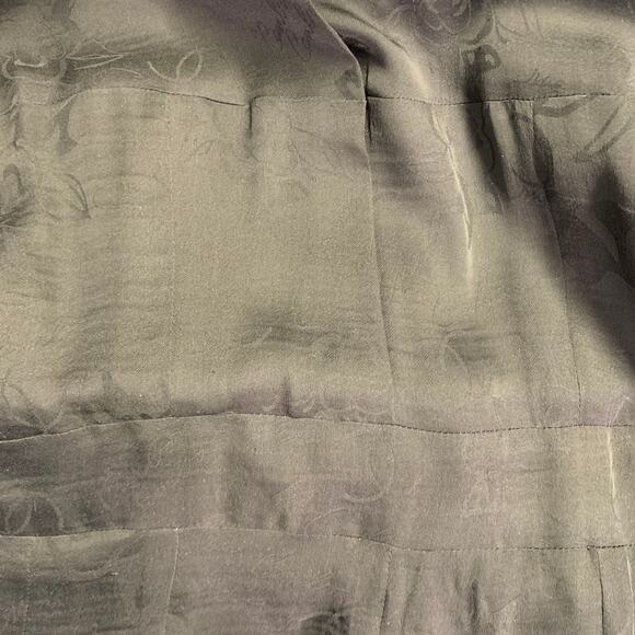 CHANEL Vintage AW07 Size 4 Black Wool Patent Leather 3/4 Sleeves Belted Coat - Picture 10 of 10